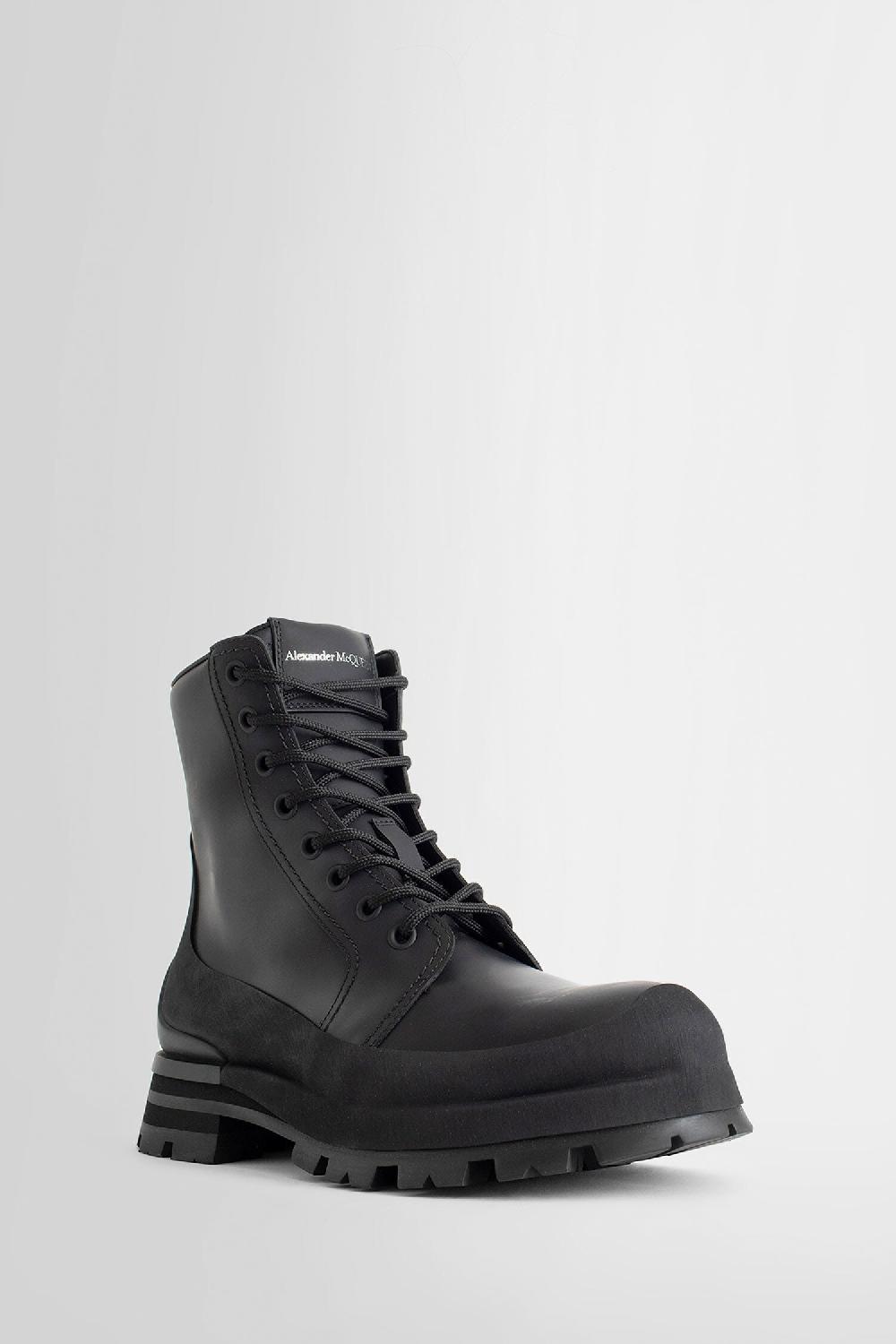 Antonioli ALEXANDER MCQUEEN MAN BLACK BOOTS Prezzo Ridotto
