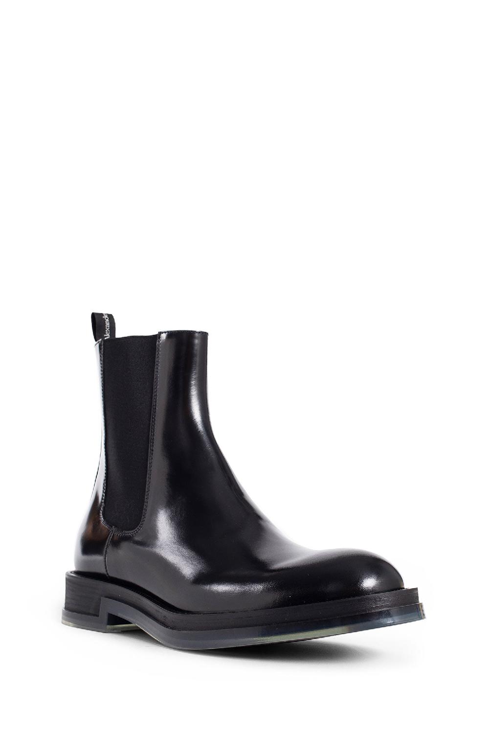 Antonioli ALEXANDER MCQUEEN MAN BLACK BOOTS Convenienza