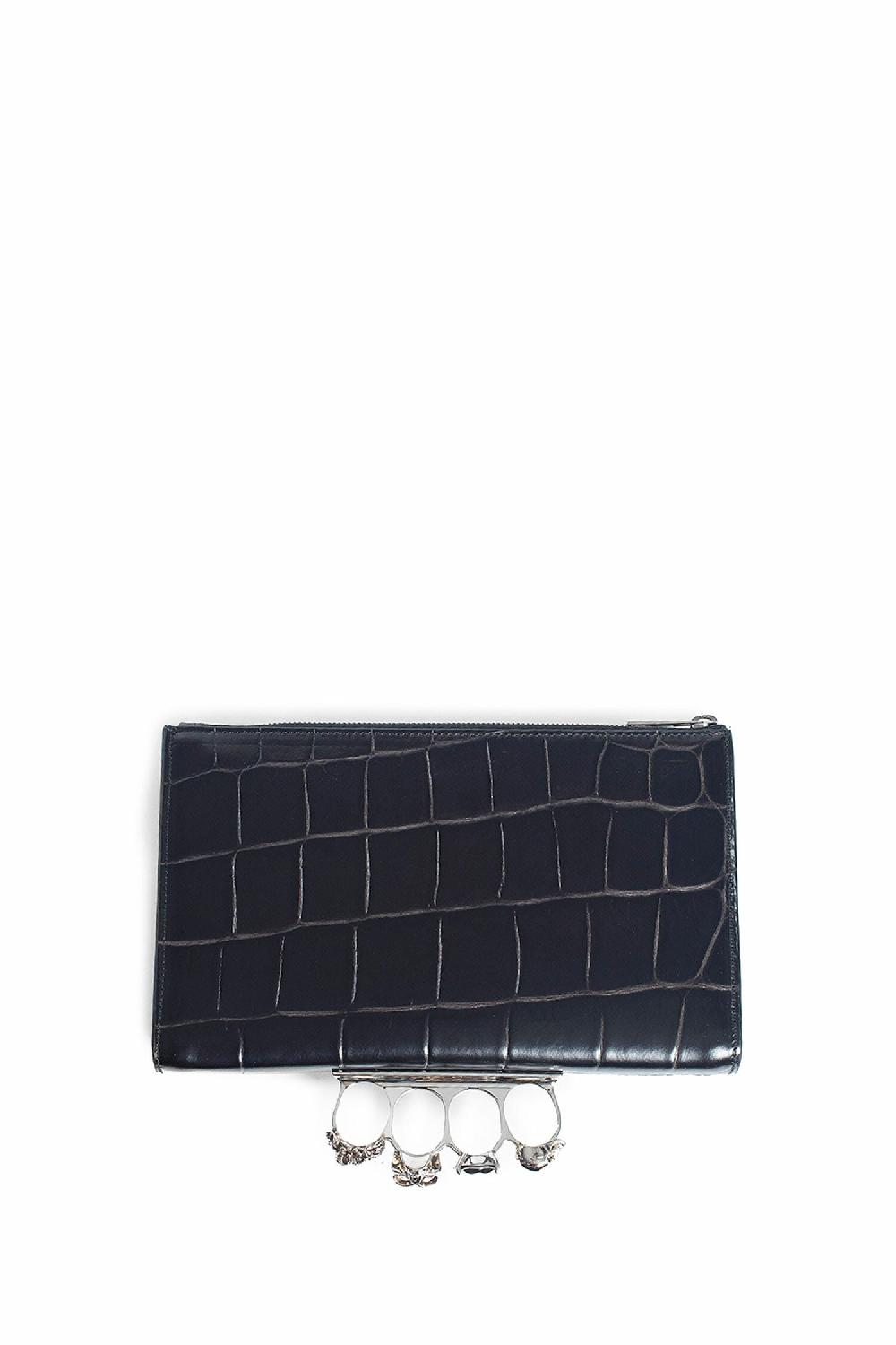Antonioli ALEXANDER MCQUEEN MAN BLACK CLUTCHES & POUCHES Sconto
