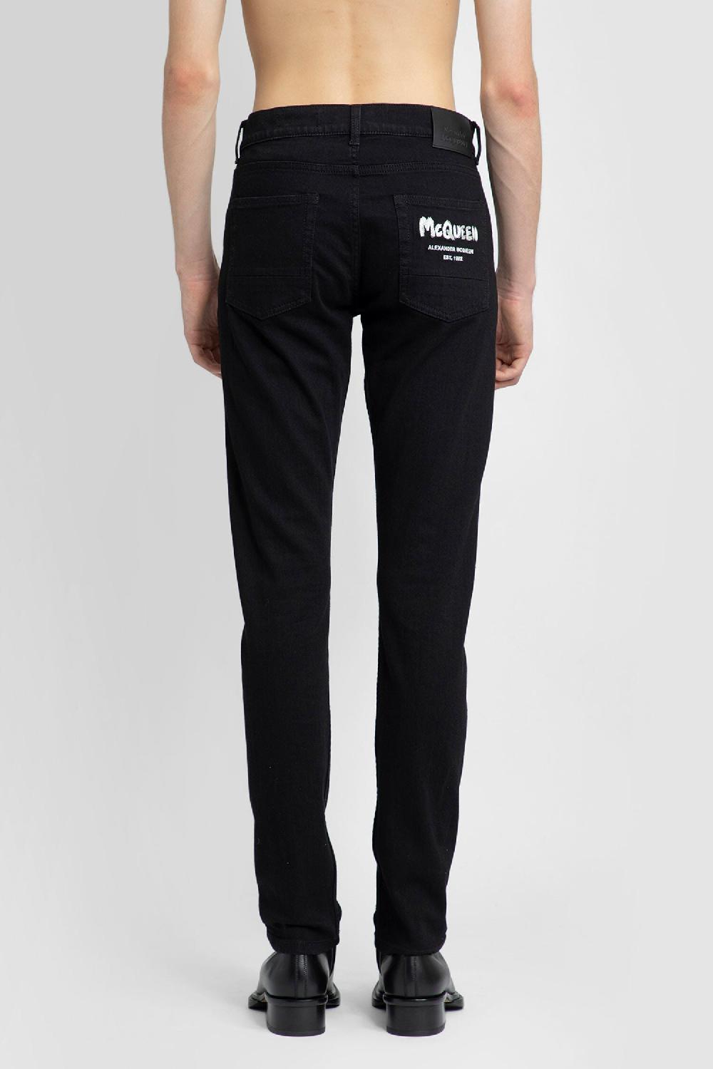 Antonioli ALEXANDER MCQUEEN MAN BLACK JEANS Saldi