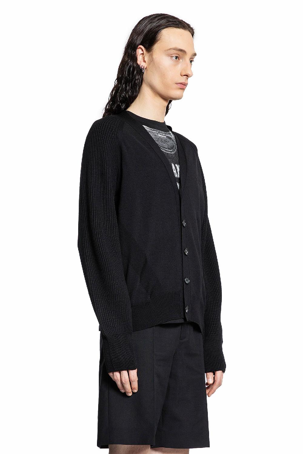 Antonioli ALEXANDER MCQUEEN MAN BLACK KNITWEAR Saldi Di Fabbrica