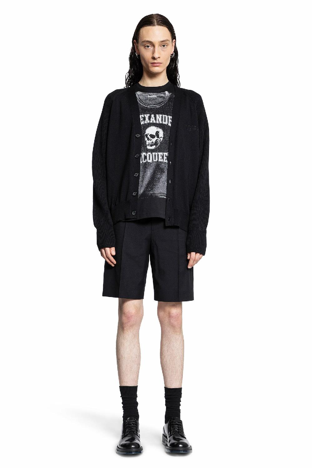 Antonioli ALEXANDER MCQUEEN MAN BLACK KNITWEAR Saldi Di Fabbrica