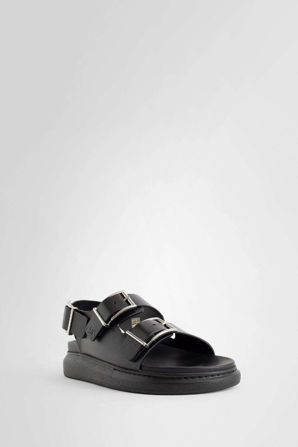 Antonioli ALEXANDER MCQUEEN MAN BLACK SANDALS & SLIDES In Saldo