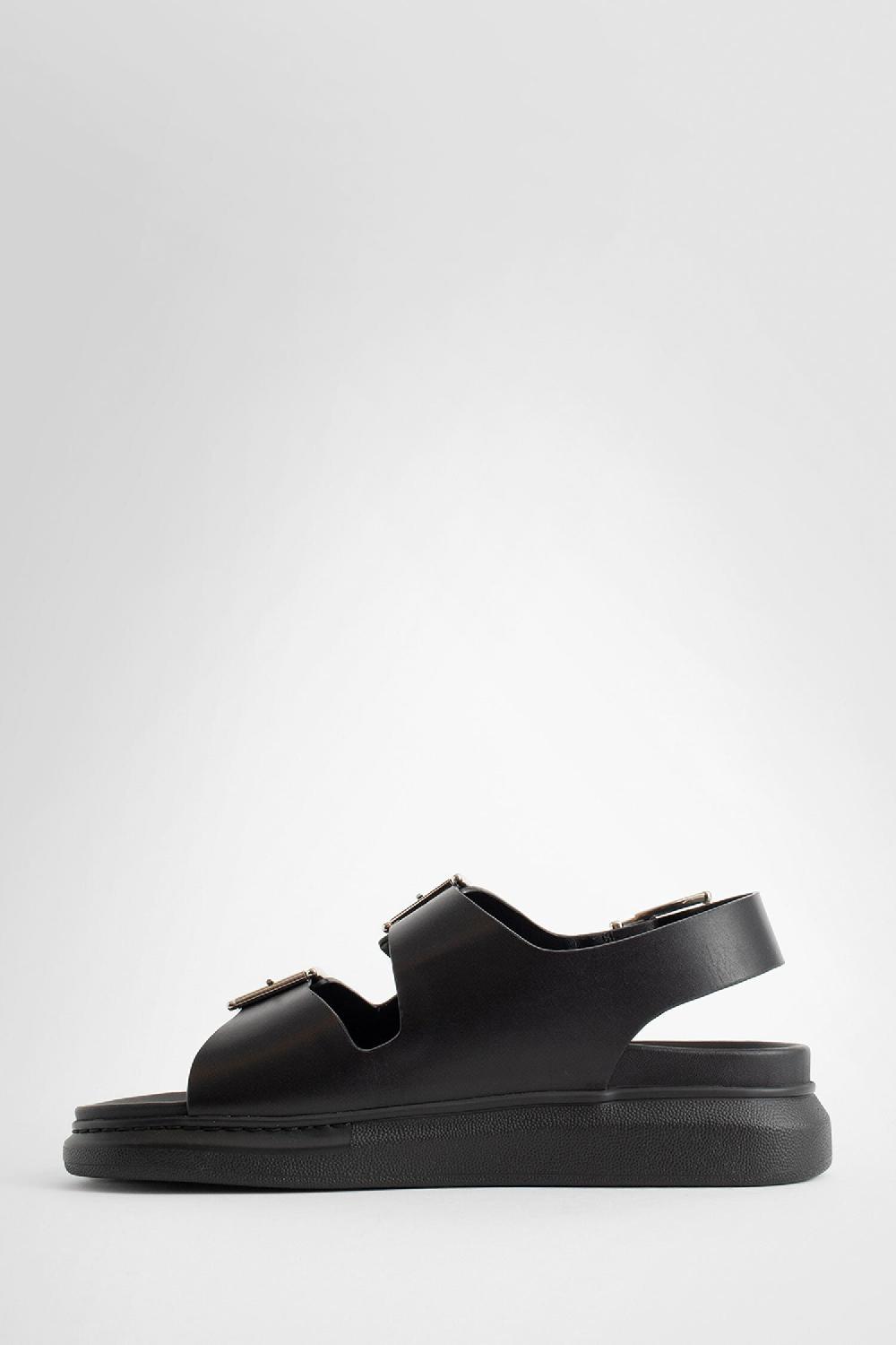 Antonioli ALEXANDER MCQUEEN MAN BLACK SANDALS & SLIDES In Saldo