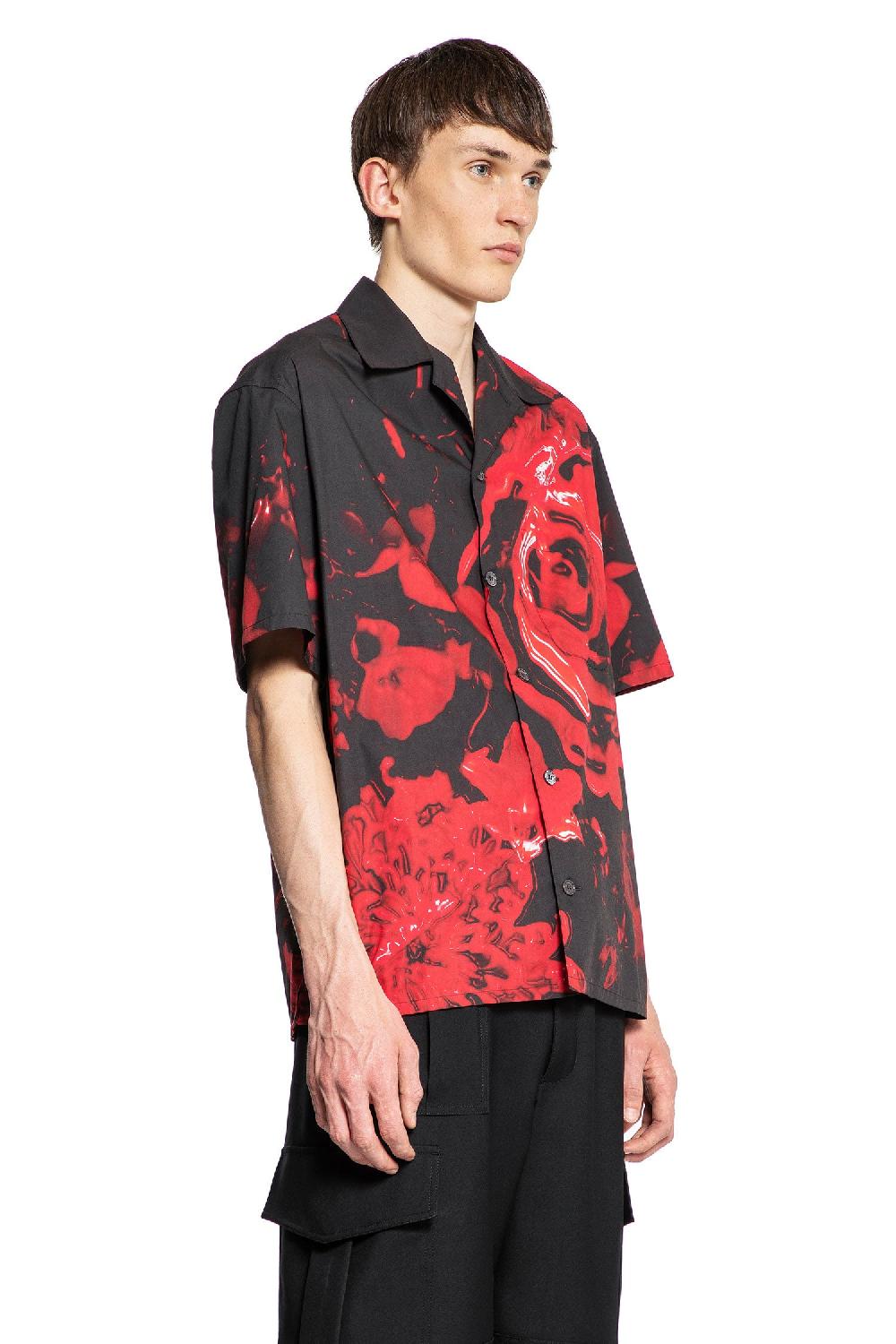 Antonioli ALEXANDER MCQUEEN MAN BLACK SHIRTS Nuova