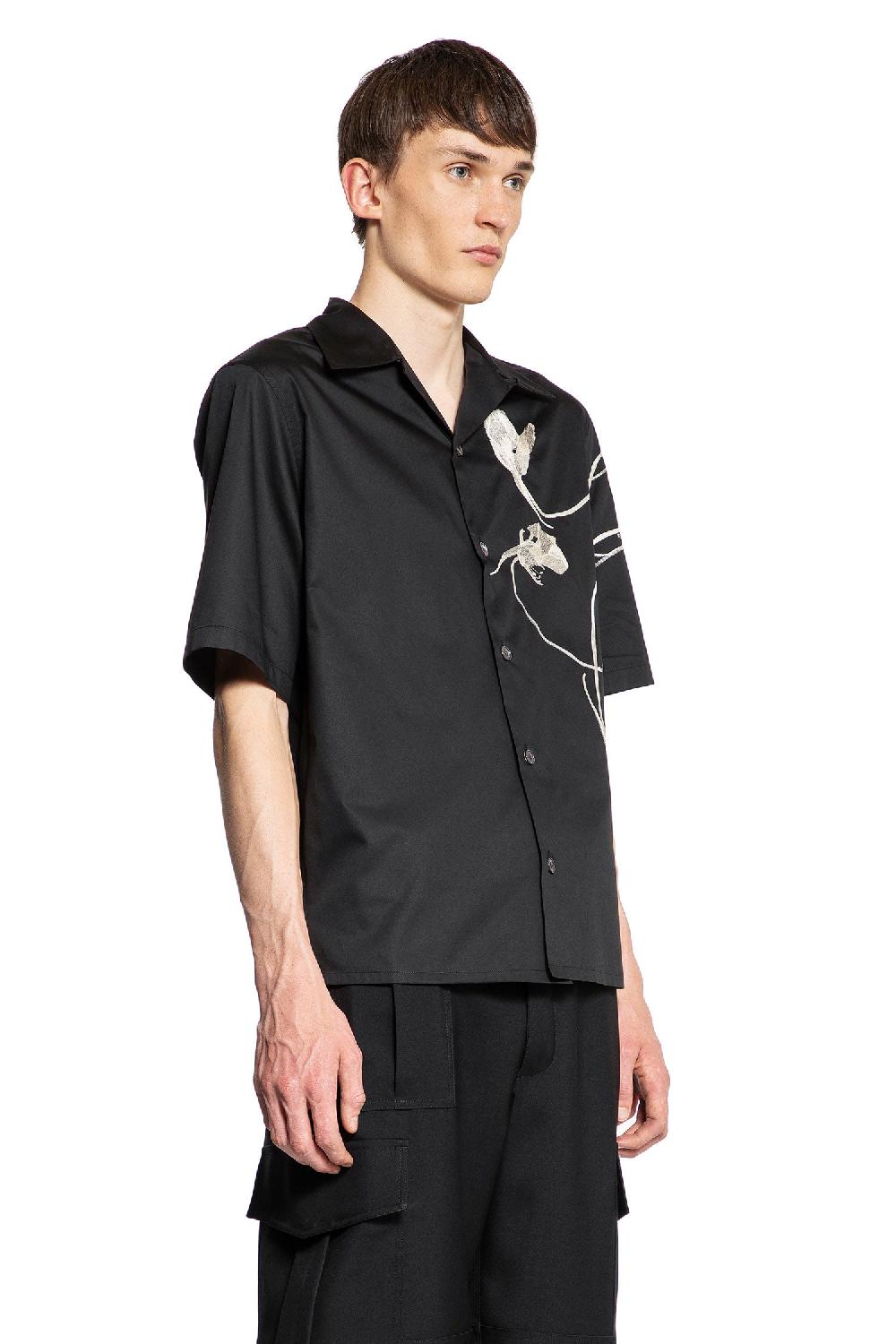 Antonioli ALEXANDER MCQUEEN MAN BLACK SHIRTS Moda