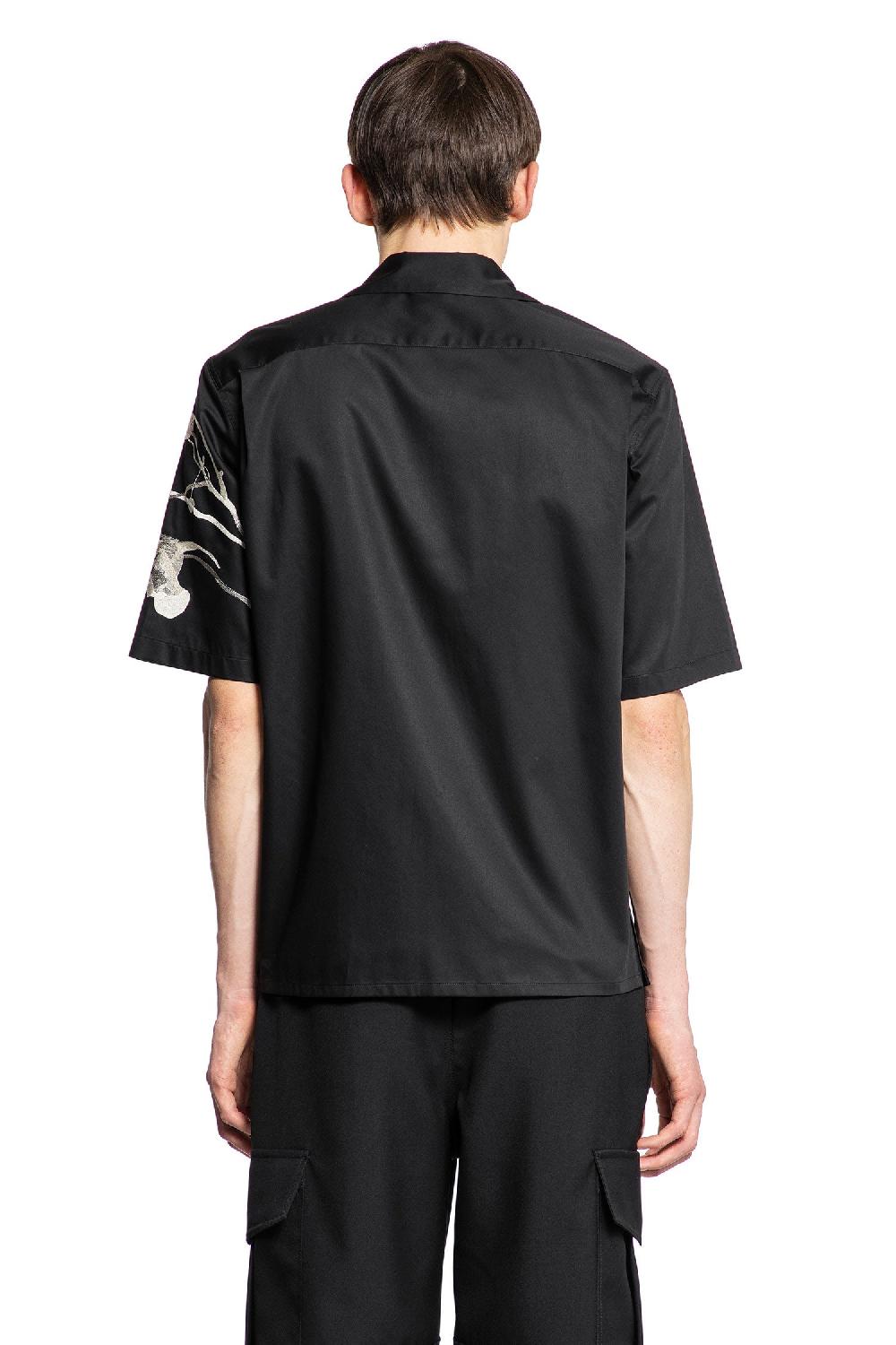 Antonioli ALEXANDER MCQUEEN MAN BLACK SHIRTS Moda