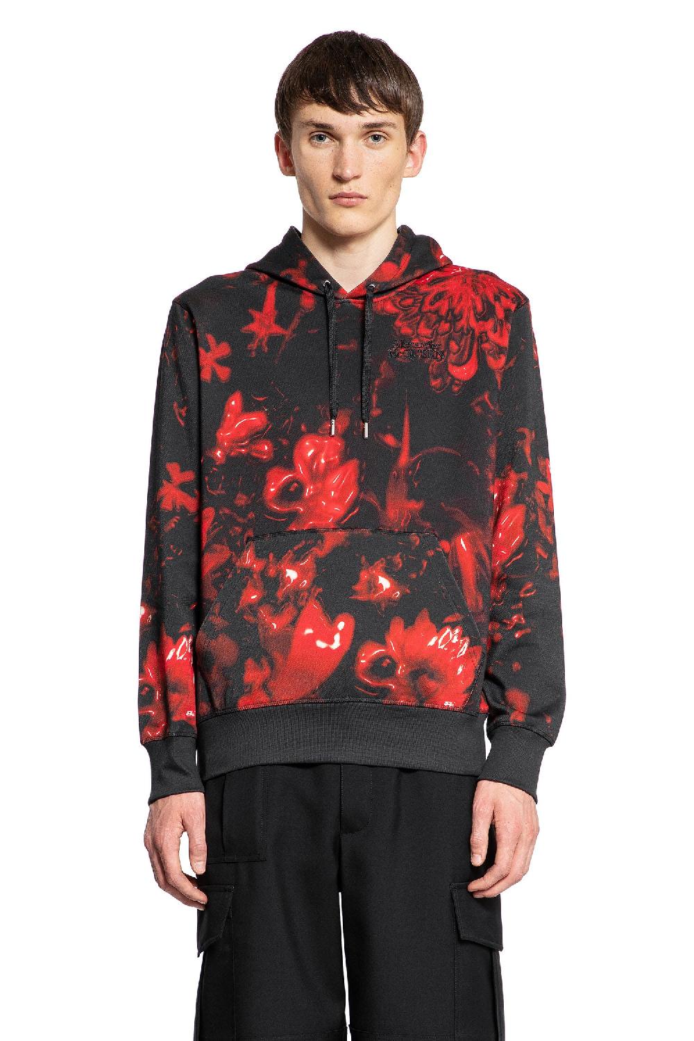 Antonioli ALEXANDER MCQUEEN MAN BLACK SWEATSHIRTS Qualità