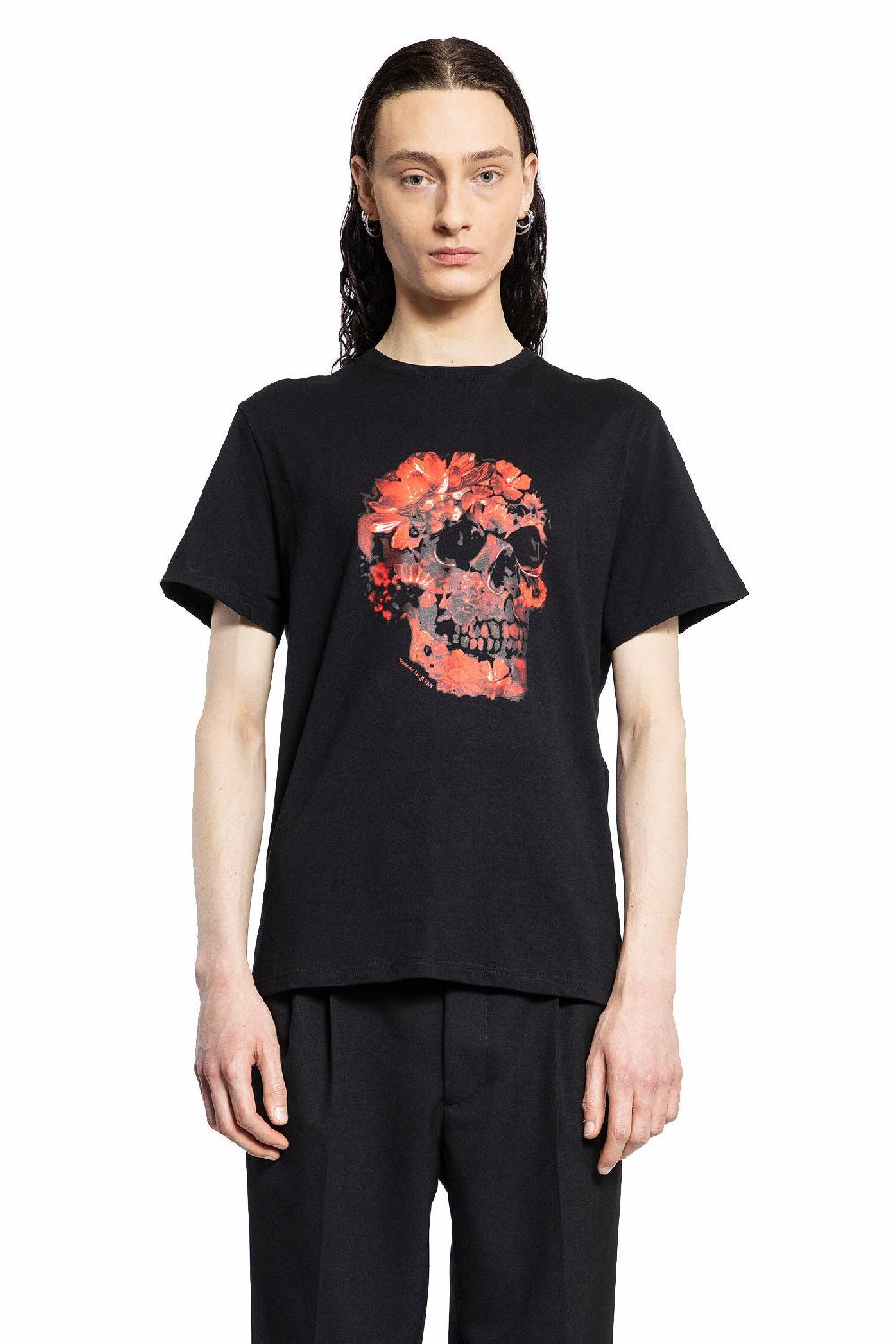 Antonioli ALEXANDER MCQUEEN MAN BLACK T-SHIRTS & TANK TOPS Spedizione Gratuita
