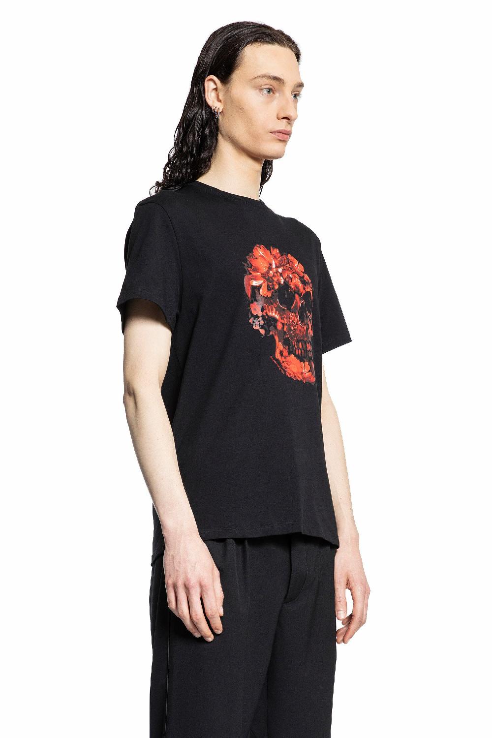 Antonioli ALEXANDER MCQUEEN MAN BLACK T-SHIRTS & TANK TOPS Spedizione Gratuita