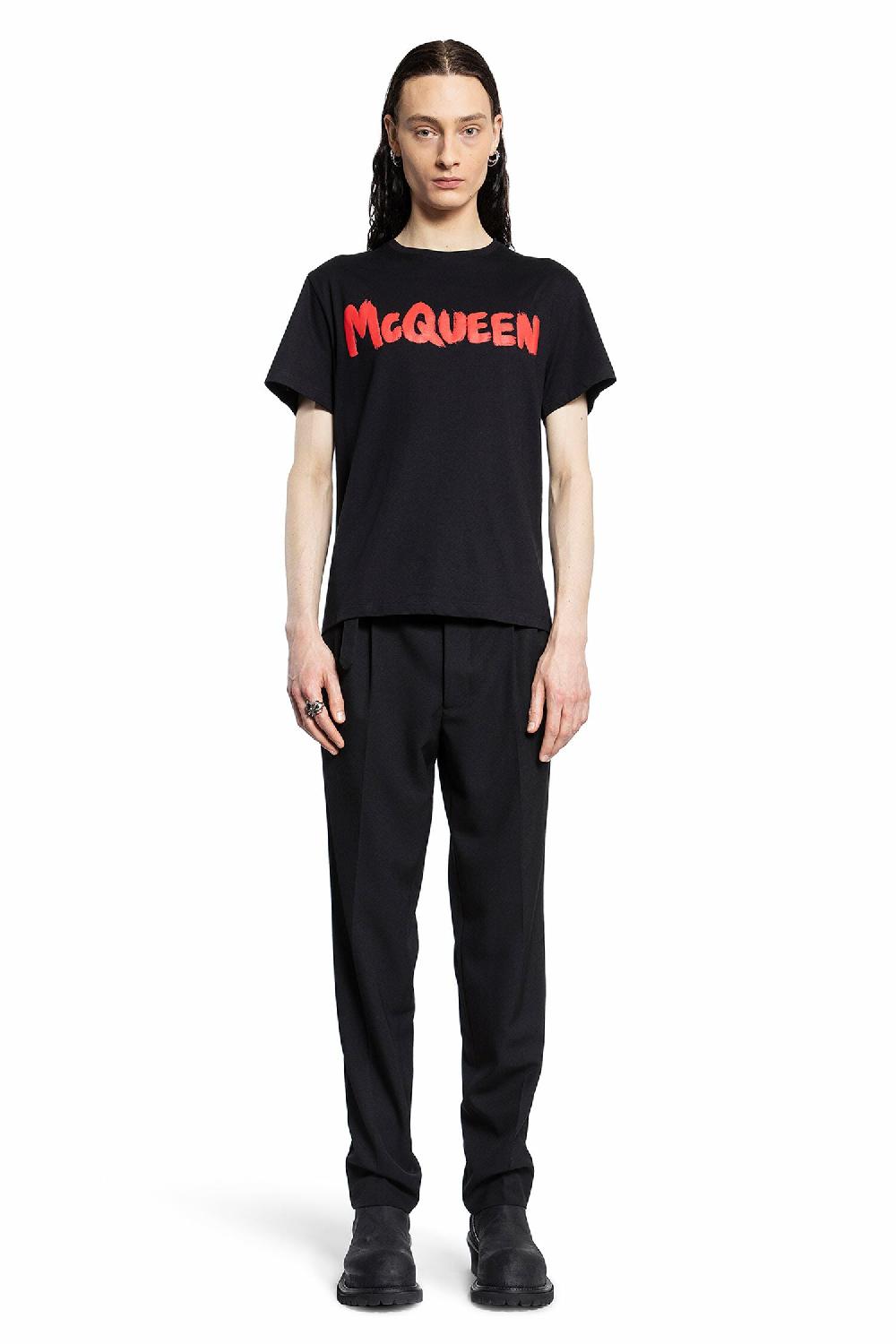 Antonioli ALEXANDER MCQUEEN MAN BLACK T-SHIRTS & TANK TOPS Pezzi Unici
