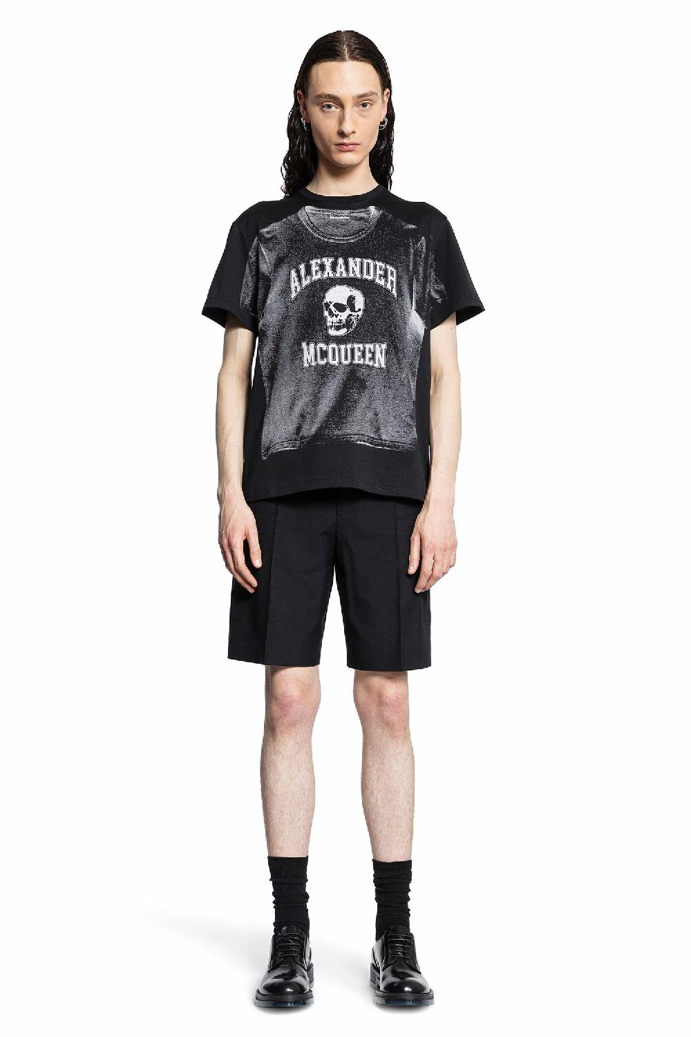 Antonioli ALEXANDER MCQUEEN MAN BLACK T-SHIRTS & TANK TOPS Qualità Garantita
