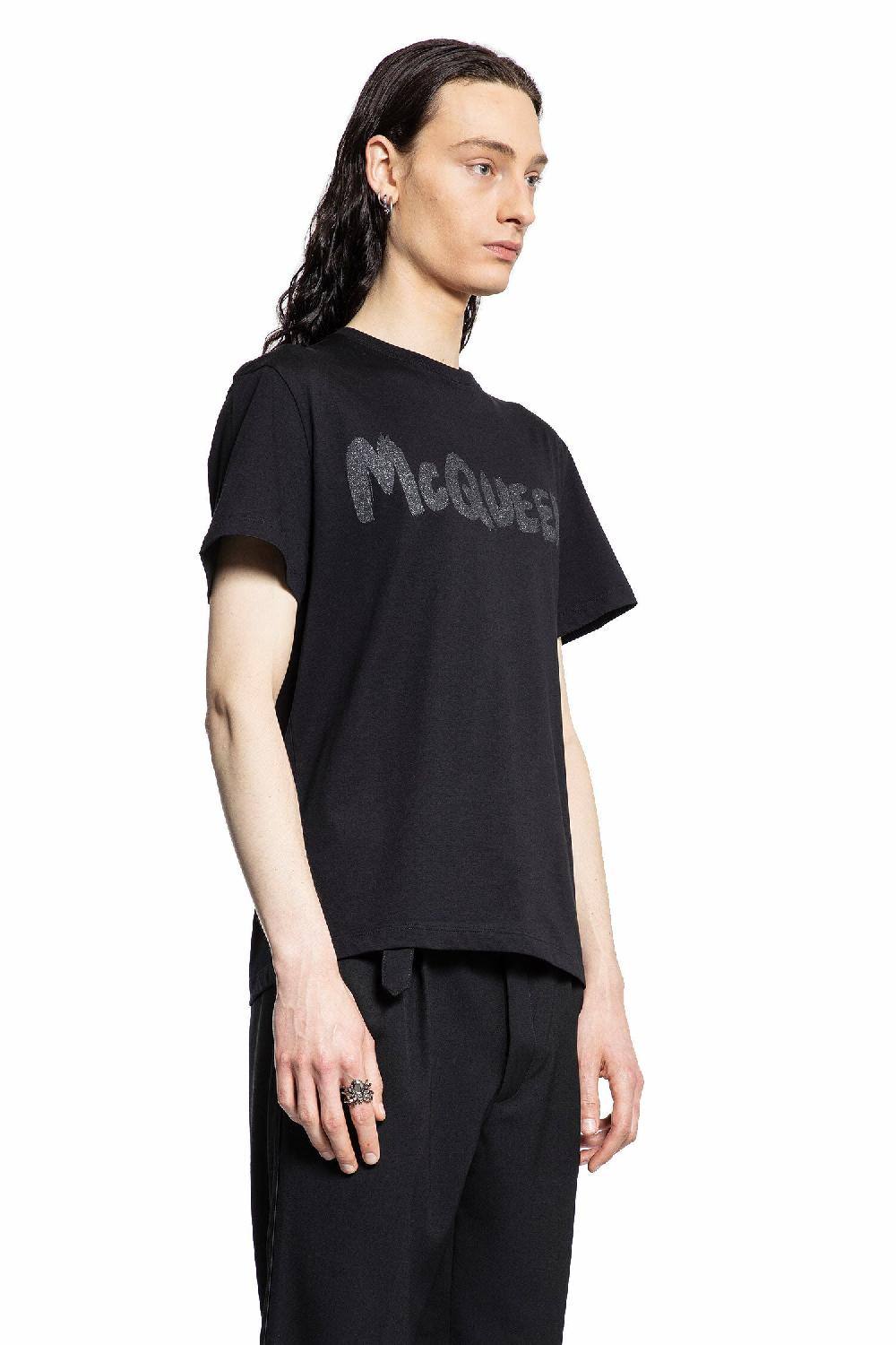 Antonioli ALEXANDER MCQUEEN MAN BLACK T-SHIRTS & TANK TOPS Acquista Ora