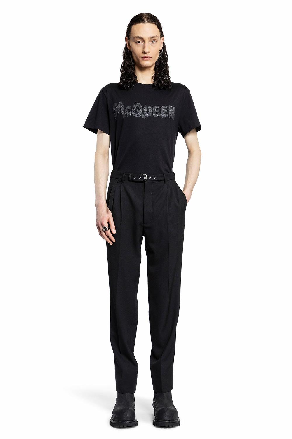 Antonioli ALEXANDER MCQUEEN MAN BLACK T-SHIRTS & TANK TOPS Acquista Ora