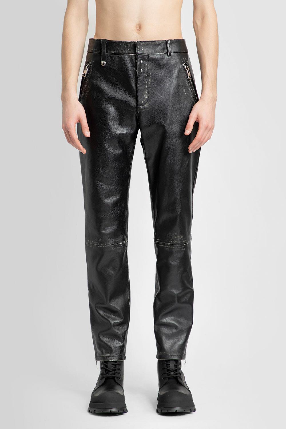 Antonioli ALEXANDER MCQUEEN MAN BLACK TROUSERS Consegna Veloce