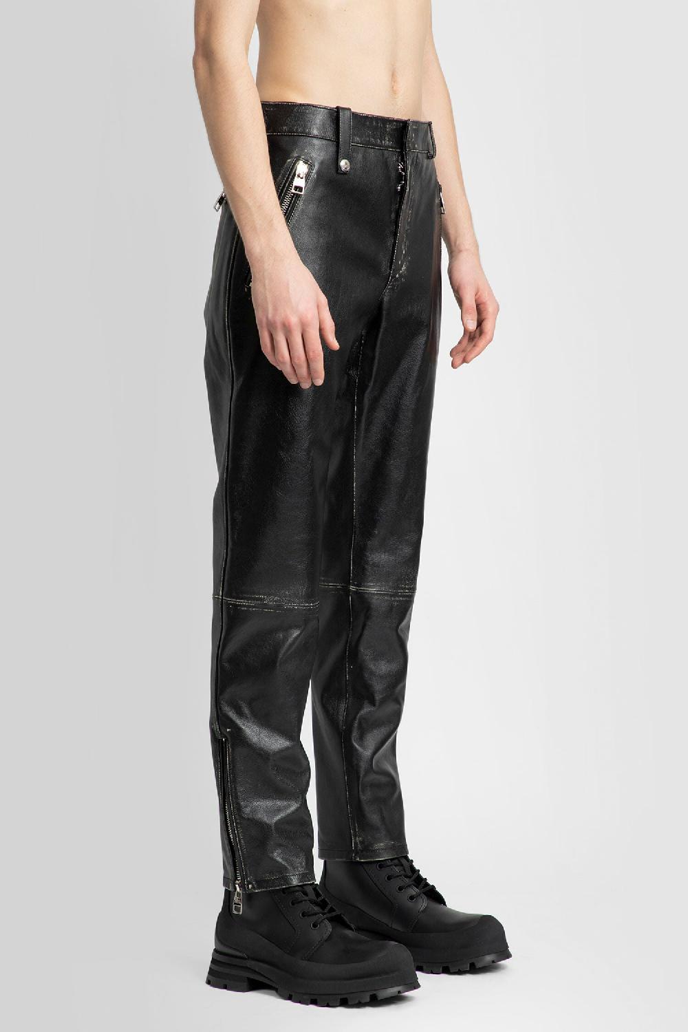 Antonioli ALEXANDER MCQUEEN MAN BLACK TROUSERS Consegna Veloce