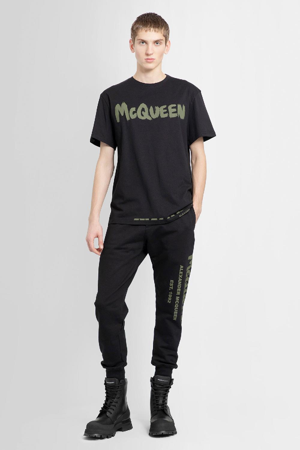 Antonioli ALEXANDER MCQUEEN MAN BLACK TROUSERS Promozione Limitata