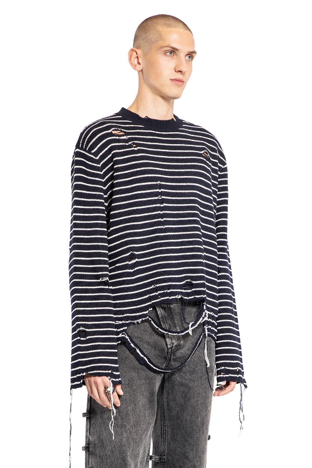 Antonioli ALEXANDER MCQUEEN MAN BLACK&WHITE KNITWEAR Outlet