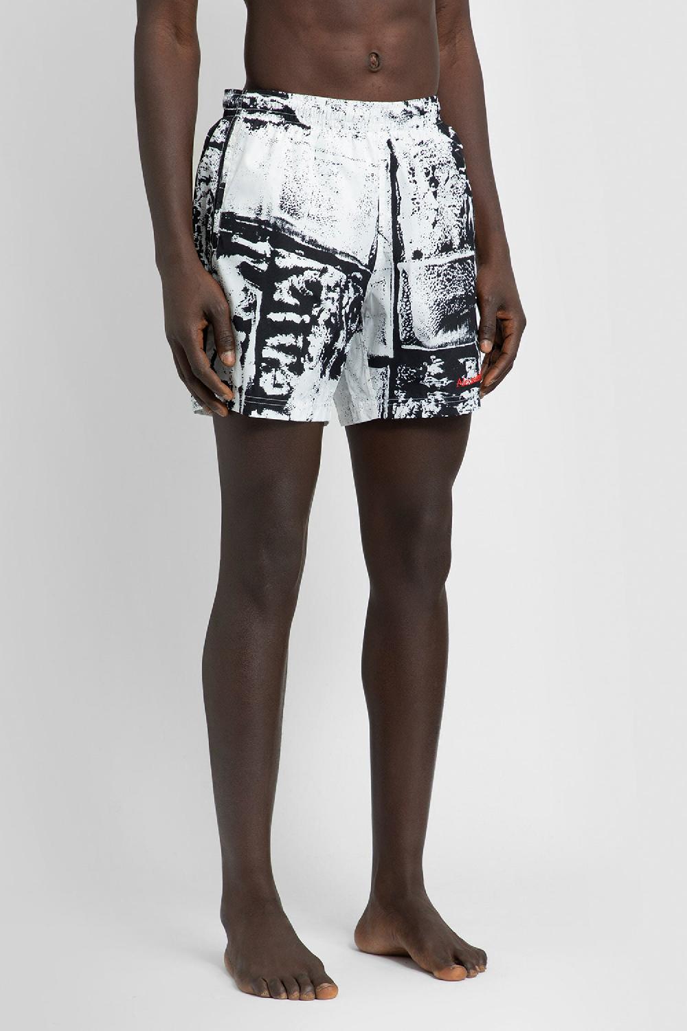 Antonioli ALEXANDER MCQUEEN MAN BLACK&WHITE SWIMWEAR Vendita Economica