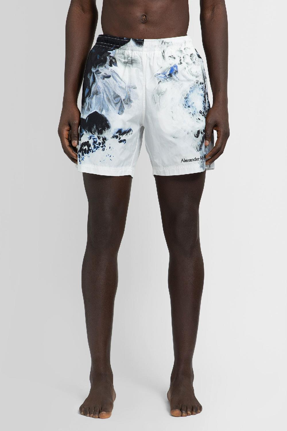 Antonioli ALEXANDER MCQUEEN MAN BLACK&WHITE SWIMWEAR Saldi Di Fabbrica