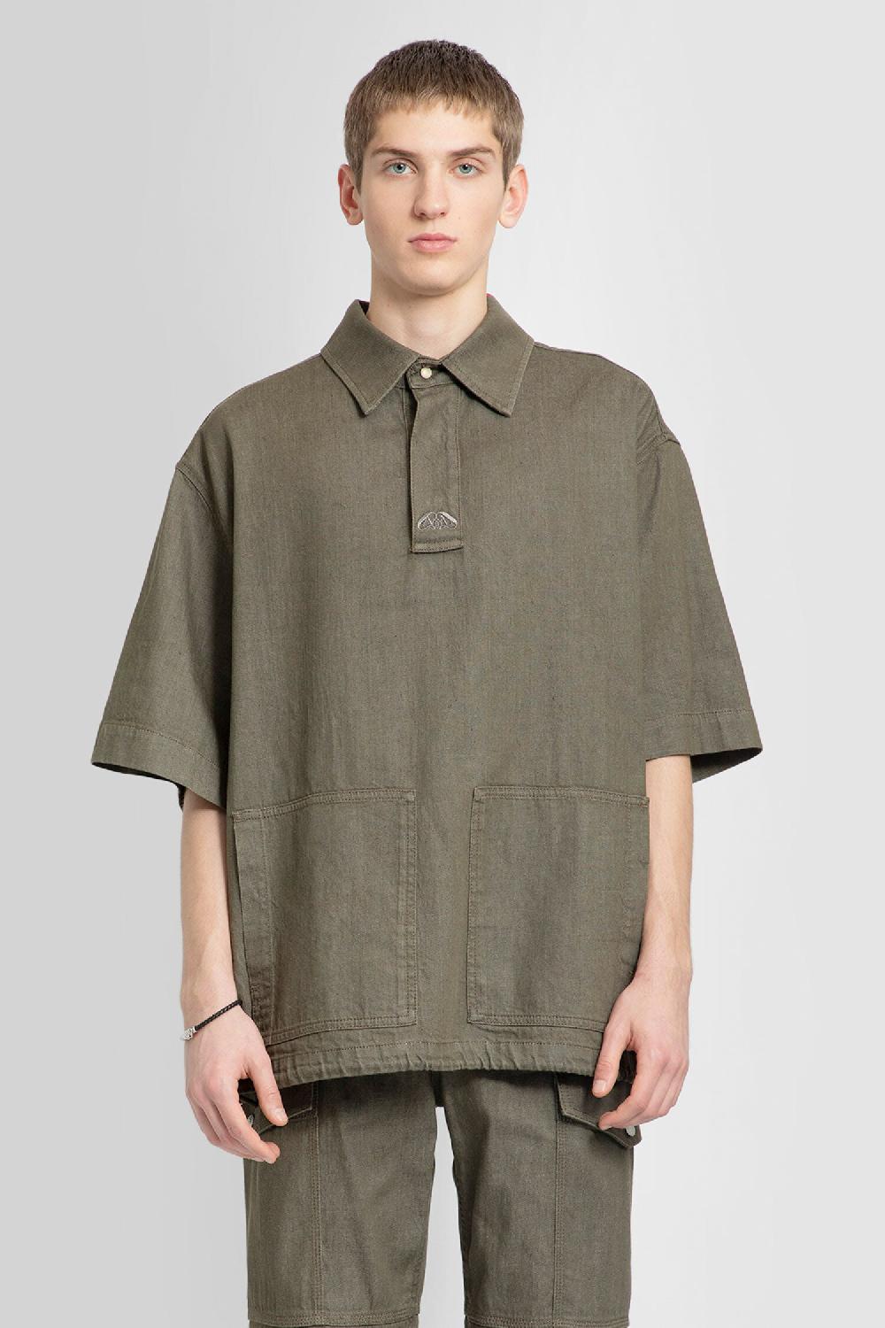 Antonioli ALEXANDER MCQUEEN MAN GREEN SHIRTS Vendite Flash