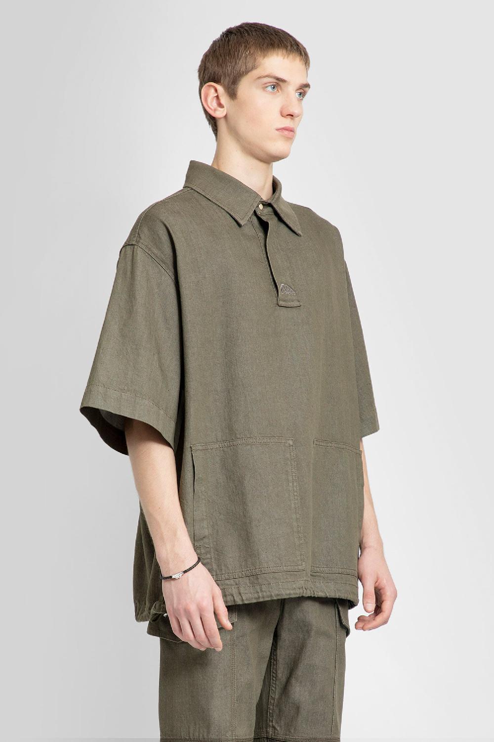 Antonioli ALEXANDER MCQUEEN MAN GREEN SHIRTS Vendite Flash