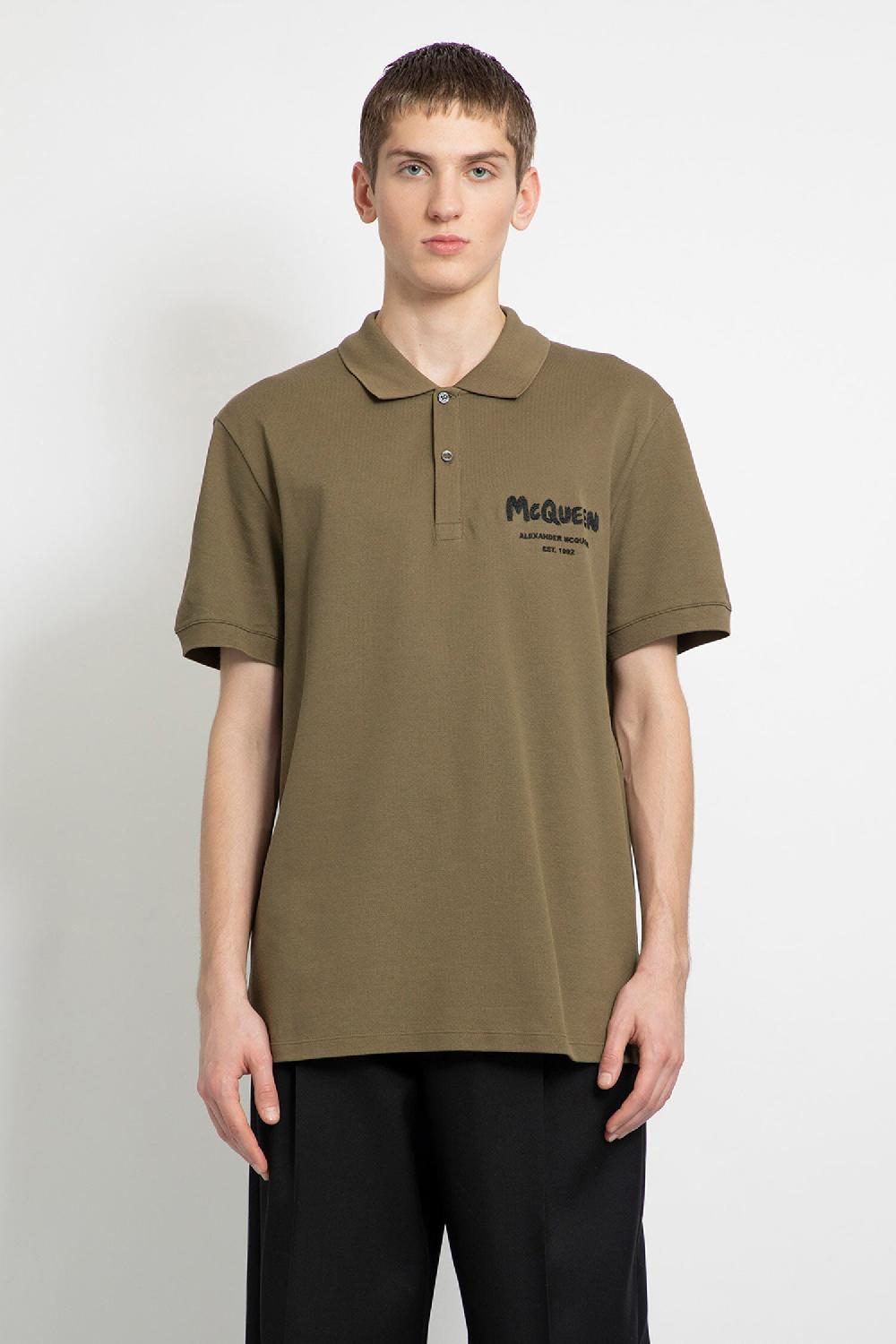 Antonioli ALEXANDER MCQUEEN MAN GREEN T-SHIRTS & TANK TOPS Negozio