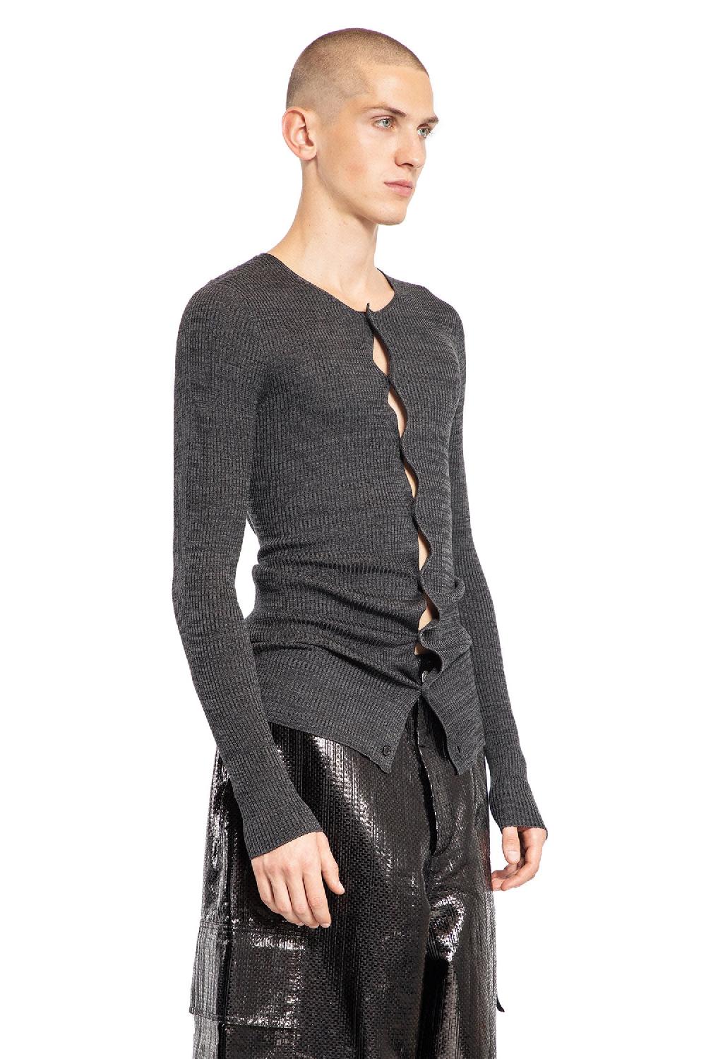 Antonioli ALEXANDER MCQUEEN MAN GREY KNITWEAR In Saldo
