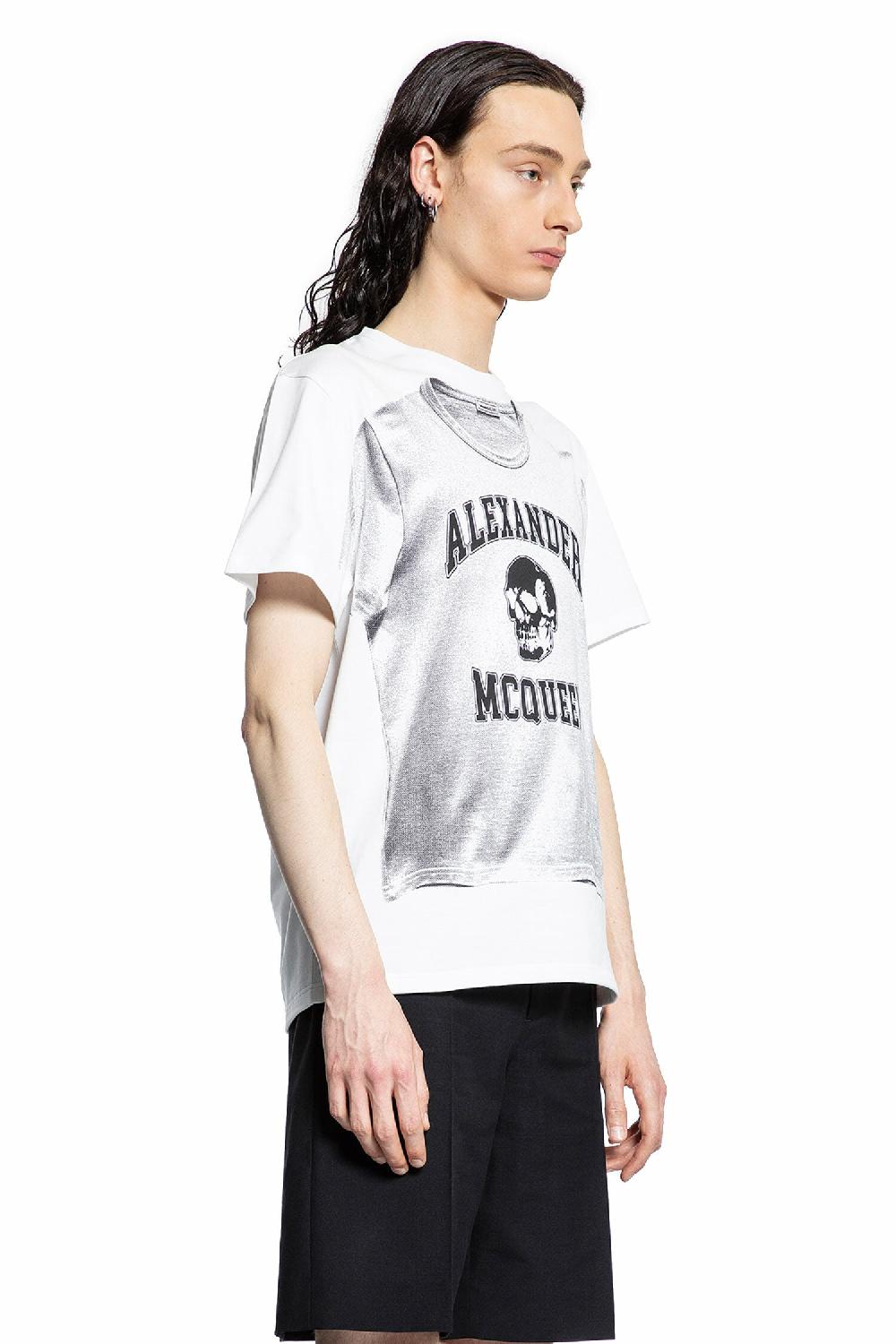 Antonioli ALEXANDER MCQUEEN MAN WHITE T-SHIRTS & TANK TOPS Affare Del Giorno