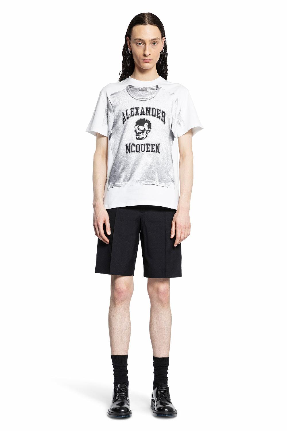 Antonioli ALEXANDER MCQUEEN MAN WHITE T-SHIRTS & TANK TOPS Affare Del Giorno