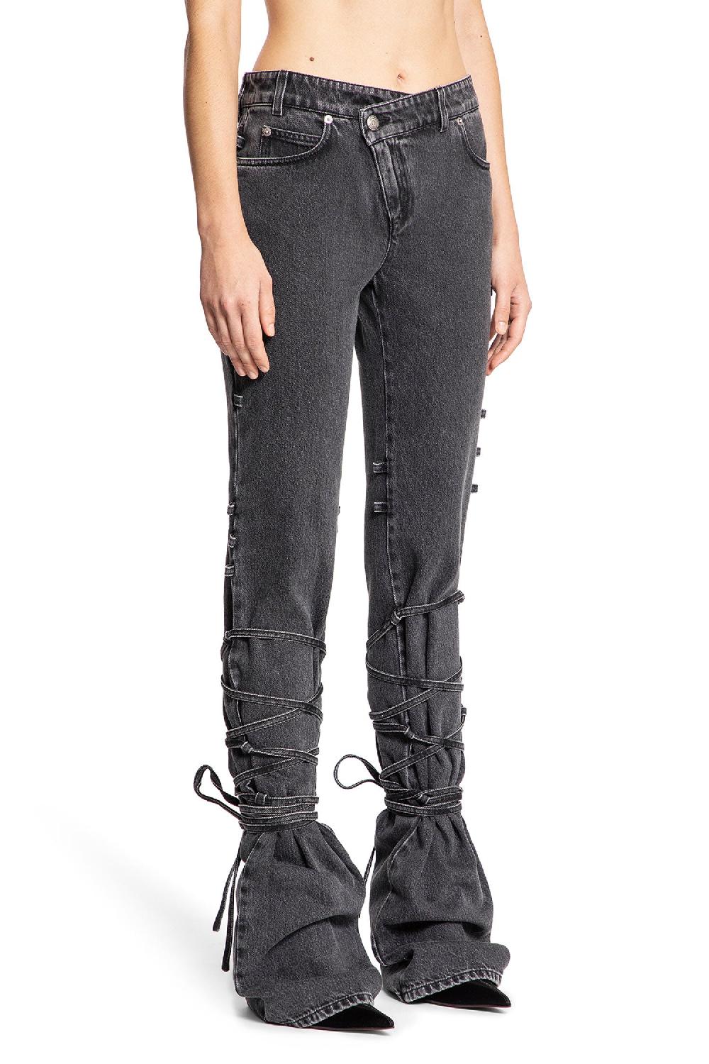 Antonioli ALEXANDER MCQUEEN WOMAN BLACK JEANS Vendita Economica