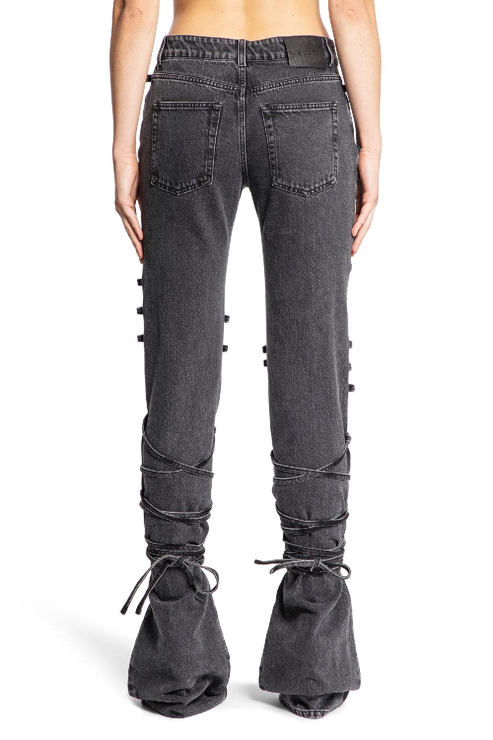 Antonioli ALEXANDER MCQUEEN WOMAN BLACK JEANS Vendita Economica