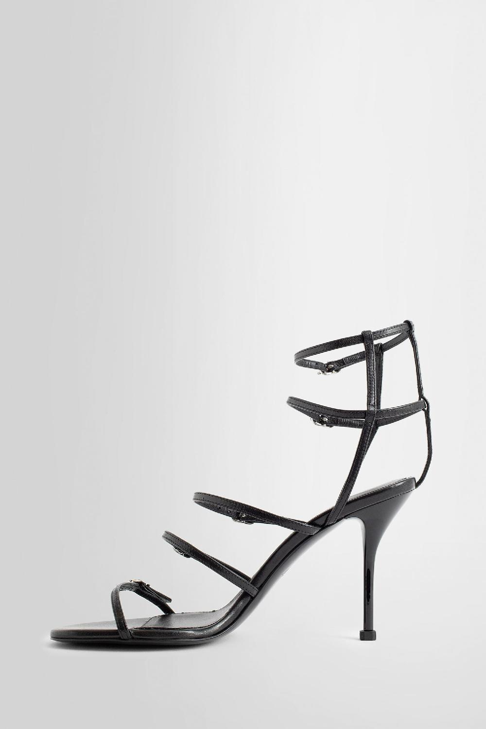 Antonioli ALEXANDER MCQUEEN WOMAN BLACK SANDALS & SLIDES 2025