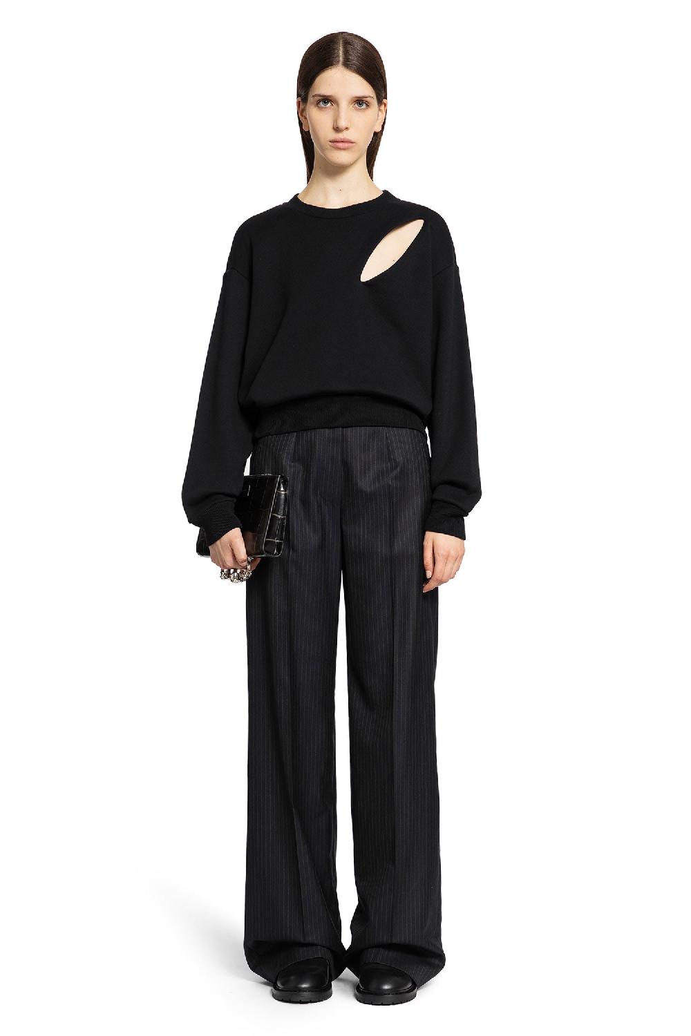 Antonioli ALEXANDER MCQUEEN WOMAN BLACK SWEATSHIRTS Qualità