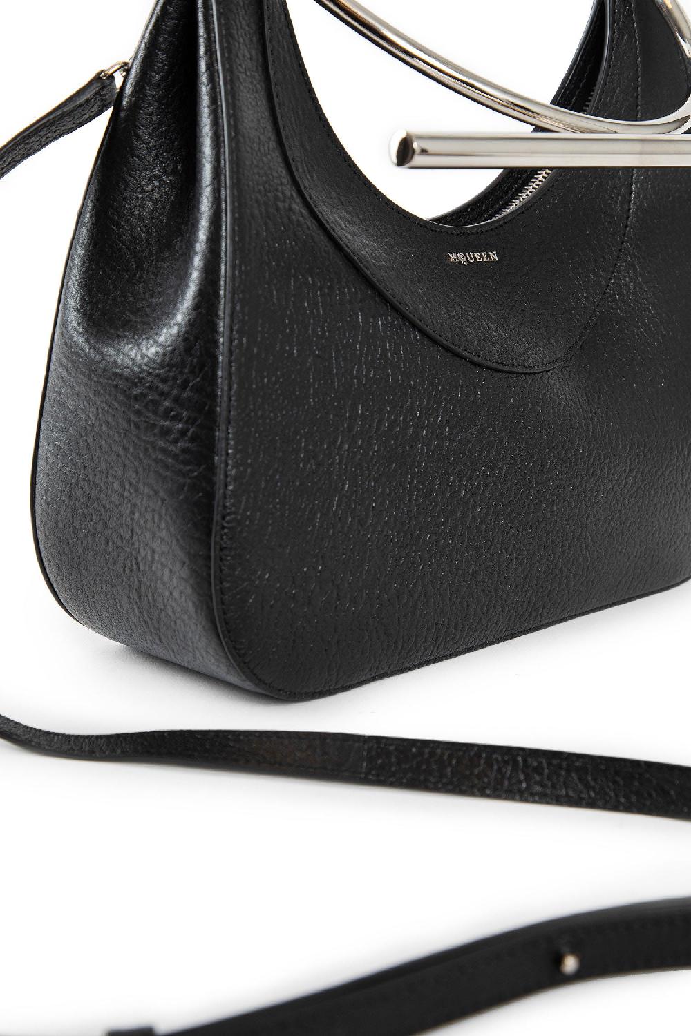Antonioli ALEXANDER MCQUEEN WOMAN BLACK TOP HANDLE BAGS Spedizione Gratuita