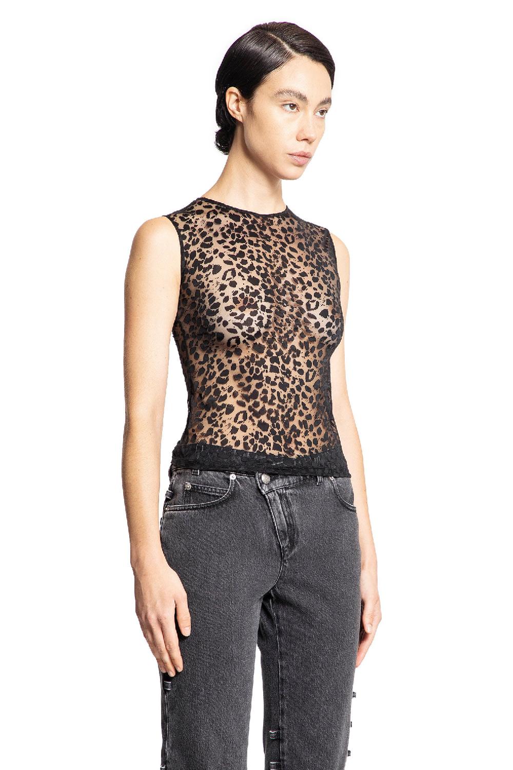 Antonioli ALEXANDER MCQUEEN WOMAN BLACK TOPS Pezzi Unici