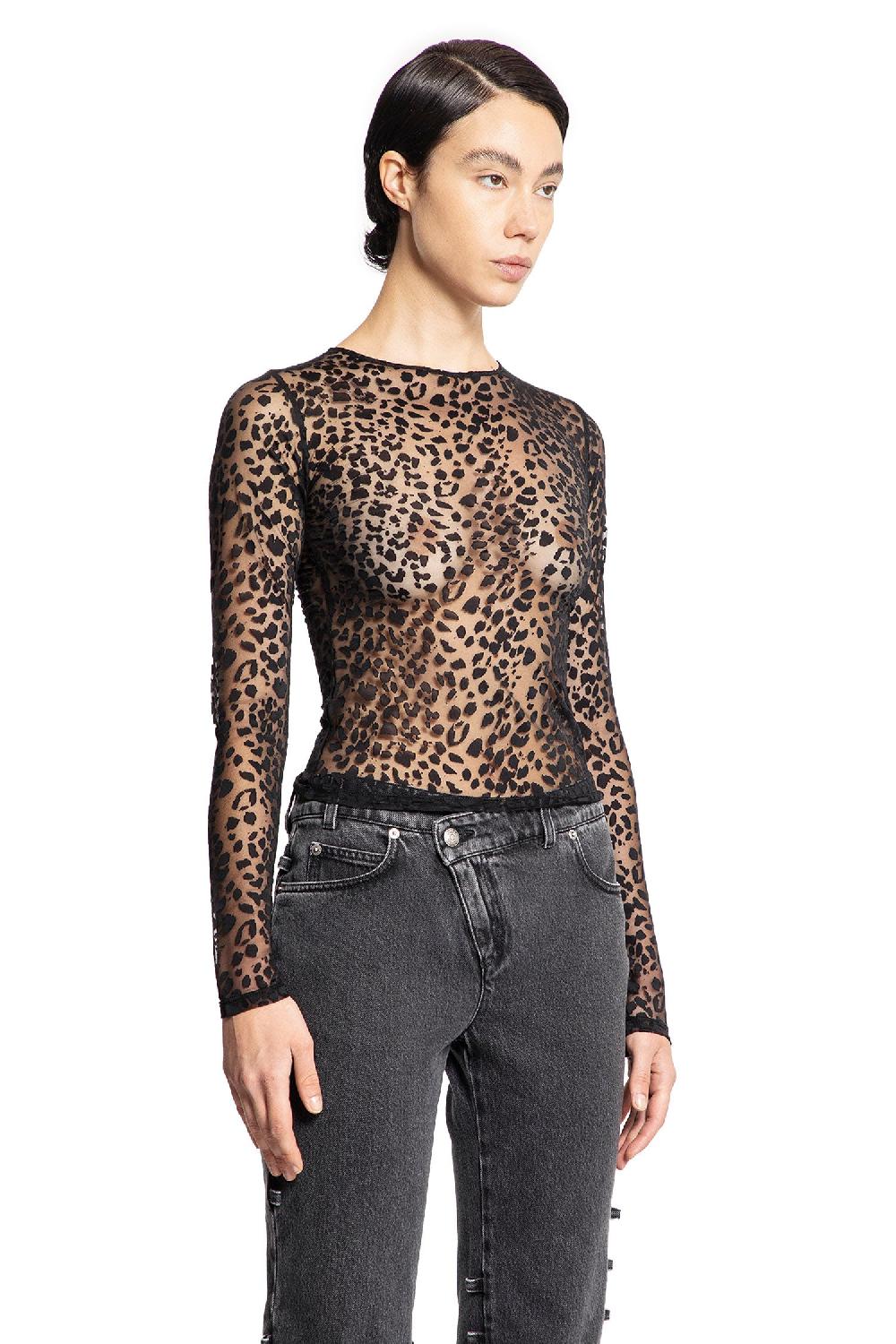 Antonioli ALEXANDER MCQUEEN WOMAN BLACK TOPS Soddisfazione Garantita