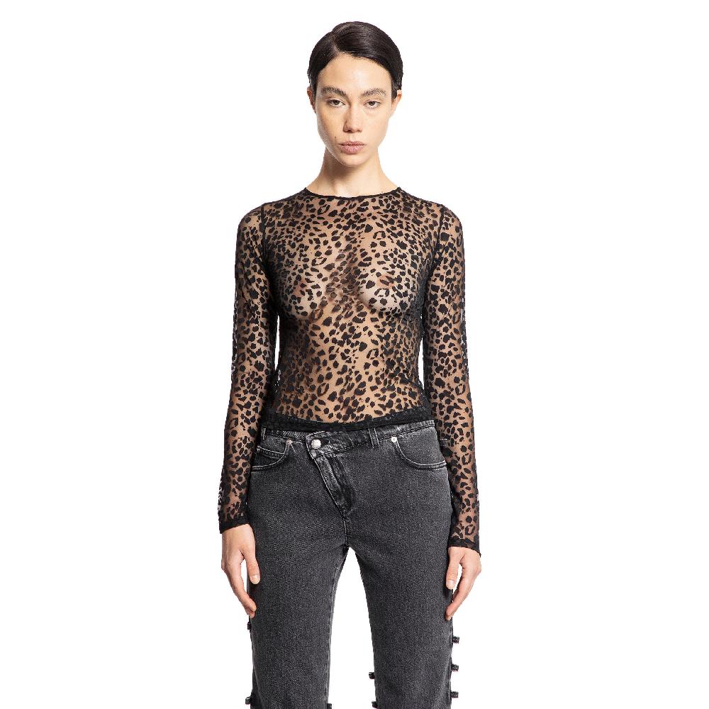 Antonioli ALEXANDER MCQUEEN WOMAN BLACK TOPS Soddisfazione Garantita