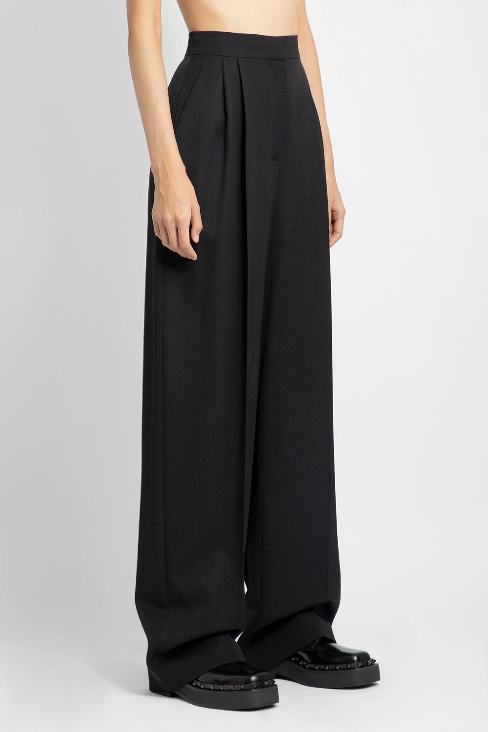 Antonioli ALEXANDER MCQUEEN WOMAN BLACK TROUSERS Qualità Garantita