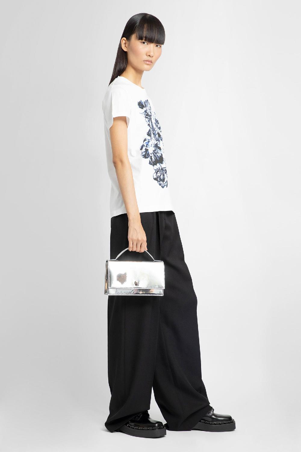 Antonioli ALEXANDER MCQUEEN WOMAN BLACK TROUSERS Qualità Garantita