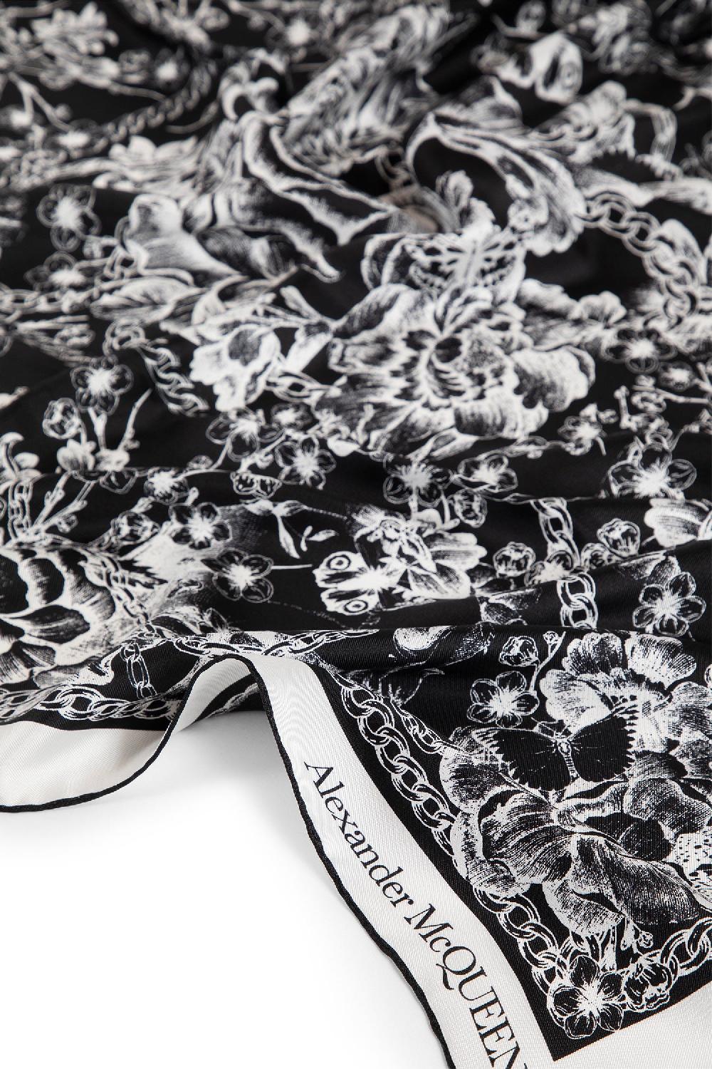 Antonioli ALEXANDER MCQUEEN WOMAN BLACK&WHITE SCARVES Fino Al -60%