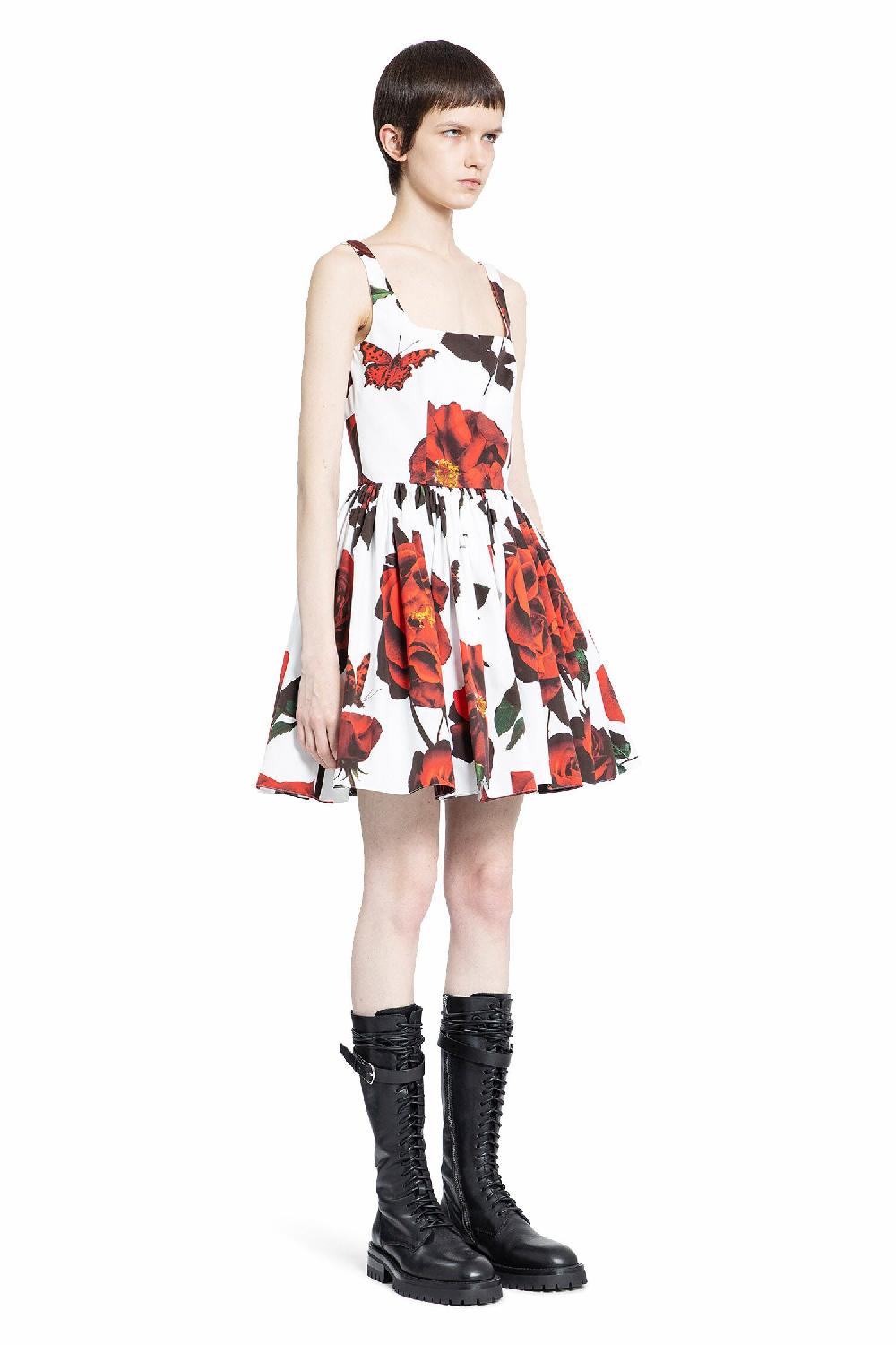 Antonioli ALEXANDER MCQUEEN WOMAN WHITE DRESSES Saldi Di Fabbrica