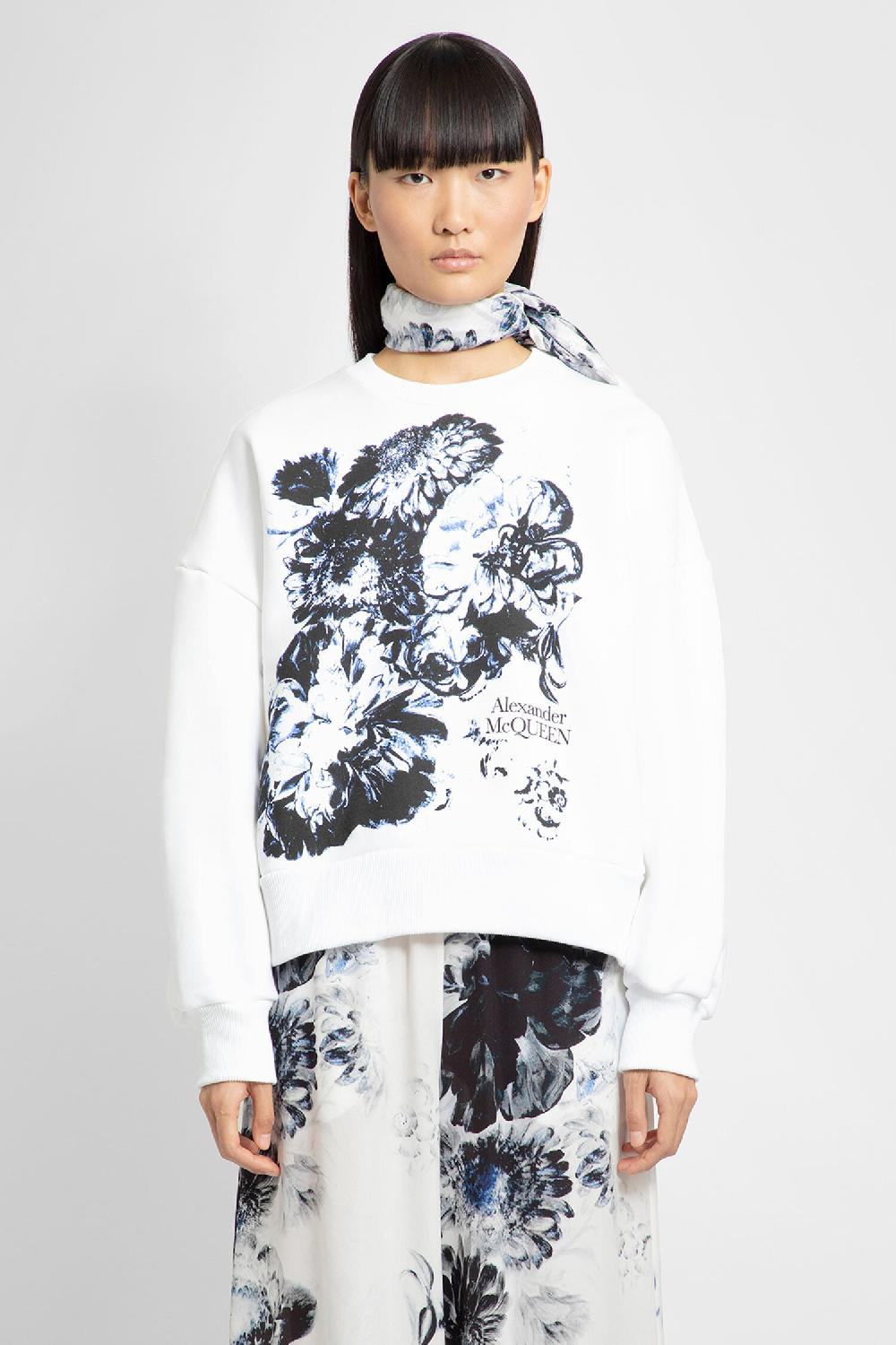 Antonioli ALEXANDER MCQUEEN WOMAN WHITE SWEATSHIRTS Italia
