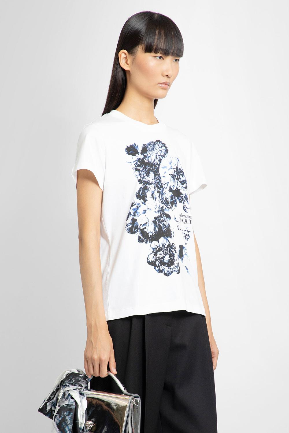 Antonioli ALEXANDER MCQUEEN WOMAN WHITE T-SHIRTS & TANK TOPS 2025