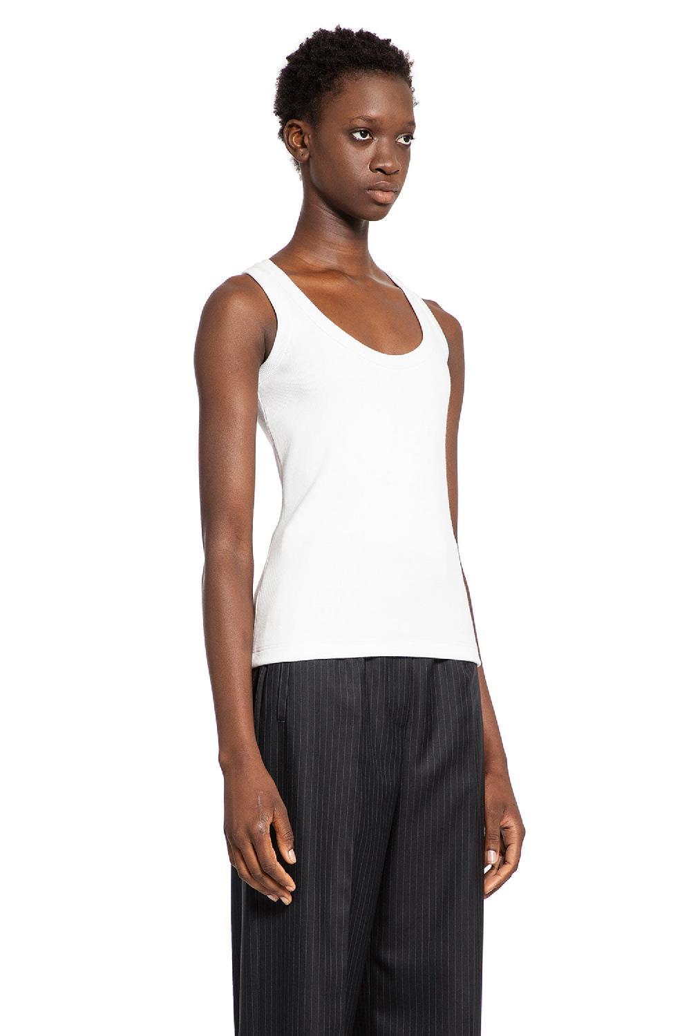 Antonioli ALEXANDER MCQUEEN WOMAN WHITE T-SHIRTS & TANK TOPS Nuovo