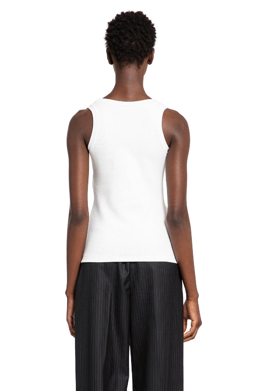 Antonioli ALEXANDER MCQUEEN WOMAN WHITE T-SHIRTS & TANK TOPS Nuovo