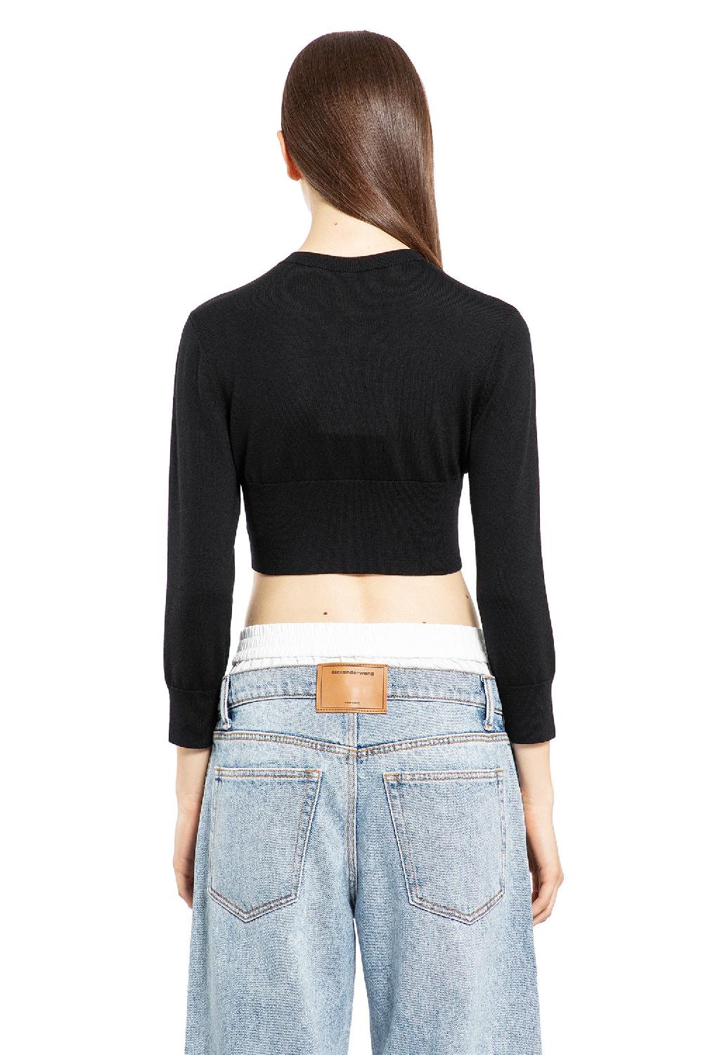 Antonioli ALEXANDER WANG WOMAN BLACK KNITWEAR Promozione Limitata