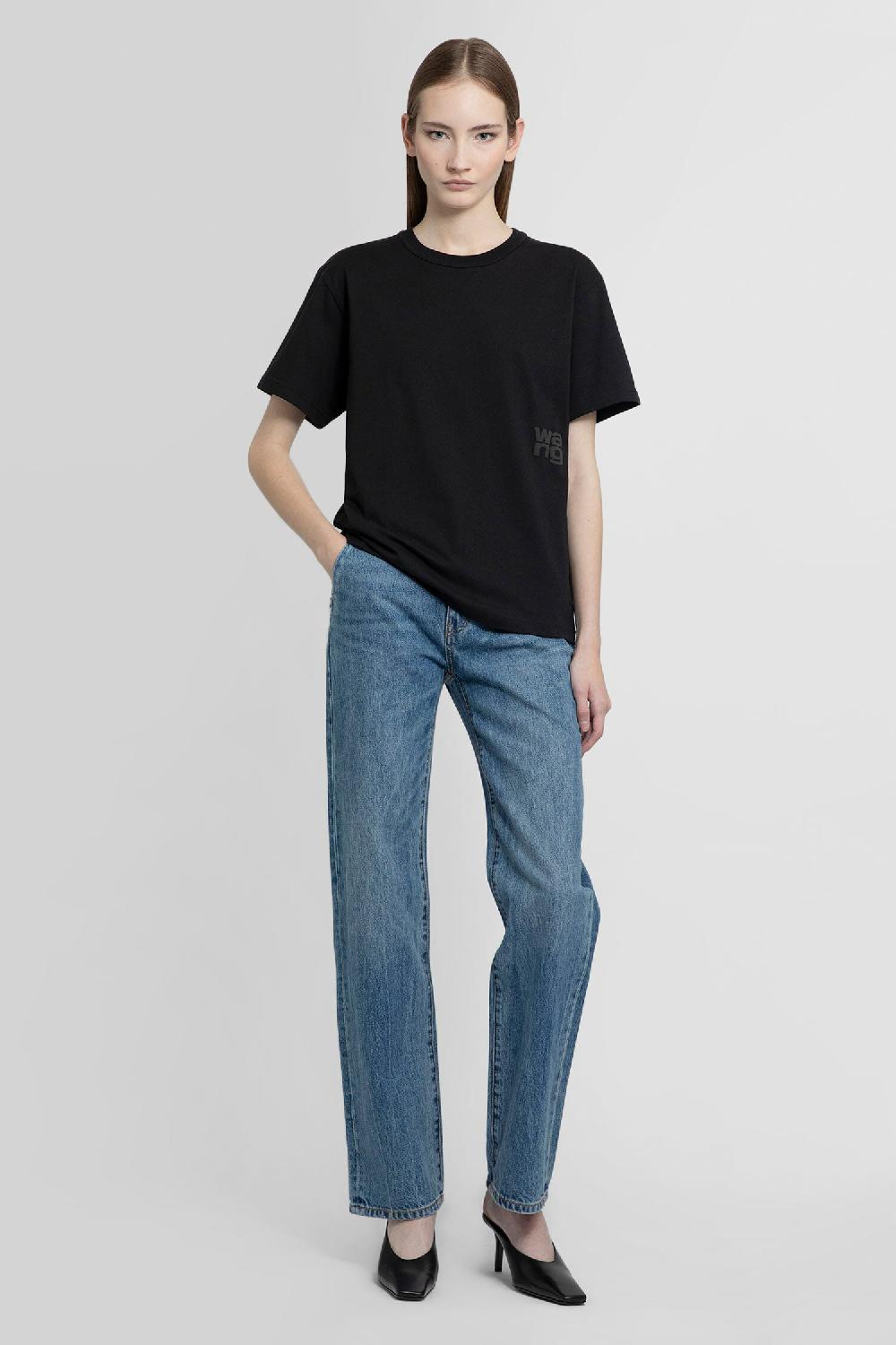 Antonioli ALEXANDER WANG WOMAN BLACK T-SHIRTS & TANK TOPS Presa