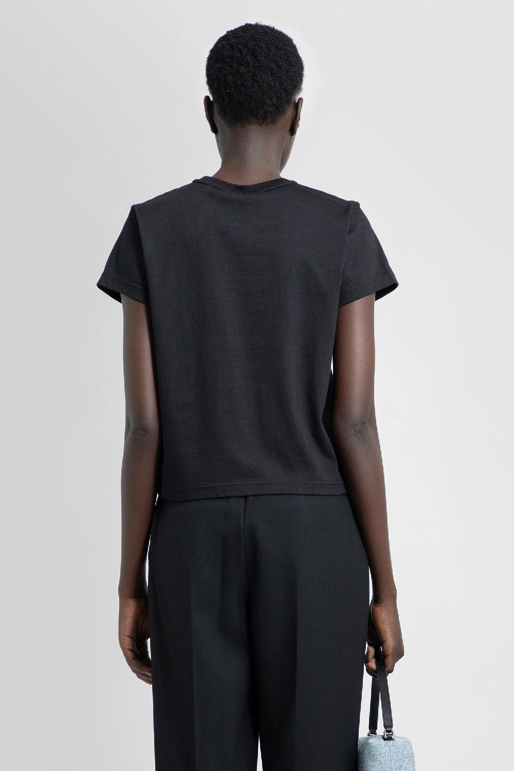 Antonioli ALEXANDER WANG WOMAN BLACK T-SHIRTS & TANK TOPS Sconto