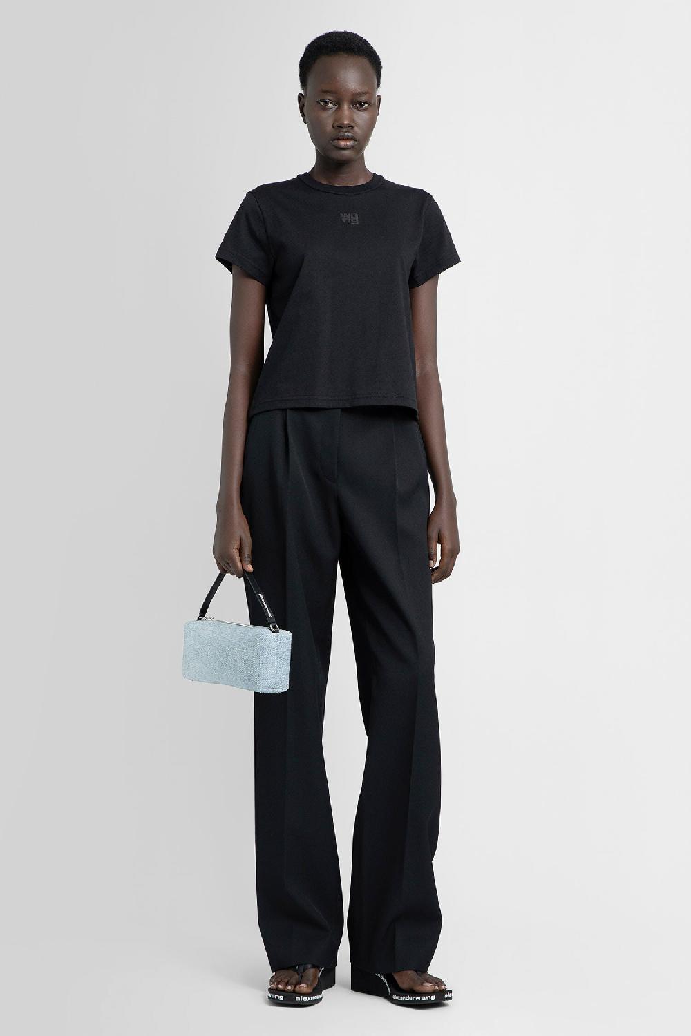 Antonioli ALEXANDER WANG WOMAN BLACK T-SHIRTS & TANK TOPS Sconto